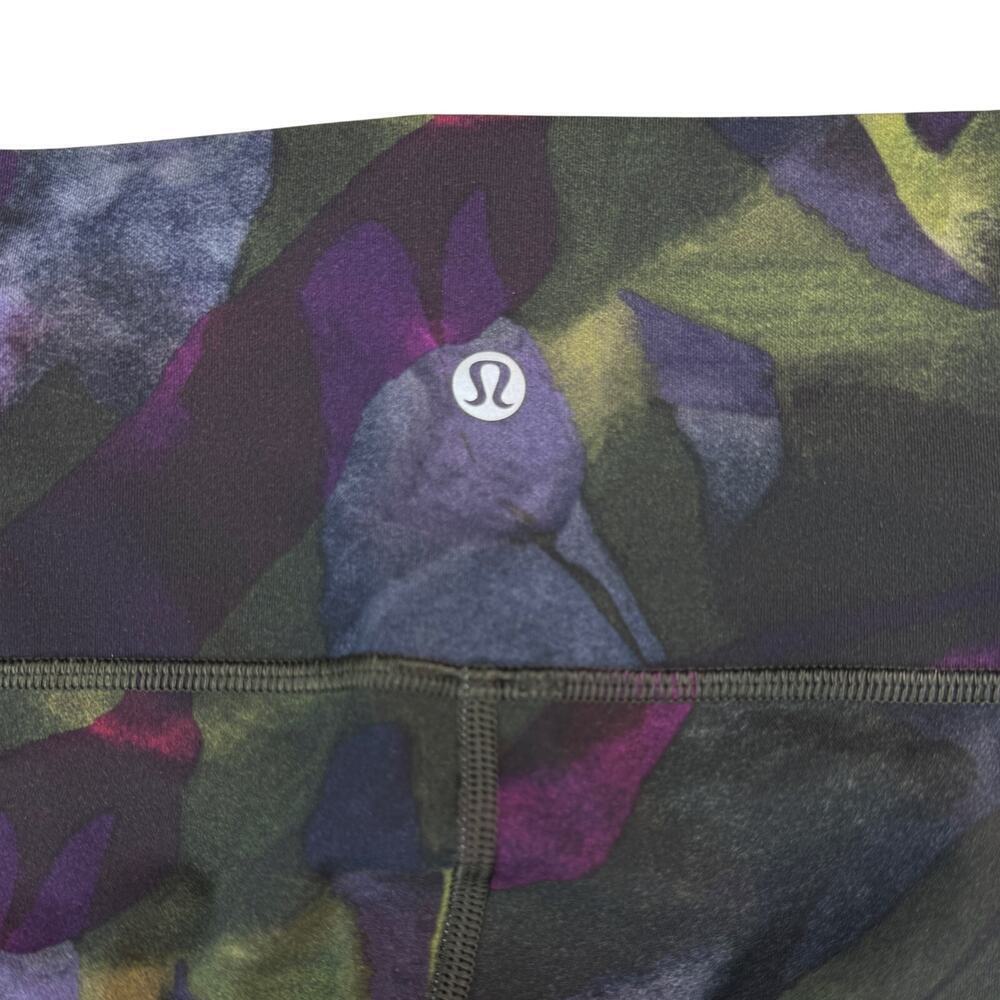 LULULEMON Wunder Under Crop Hi-Rise Size 2 Aura Dark Chrome Multi - Picture 7 of 9